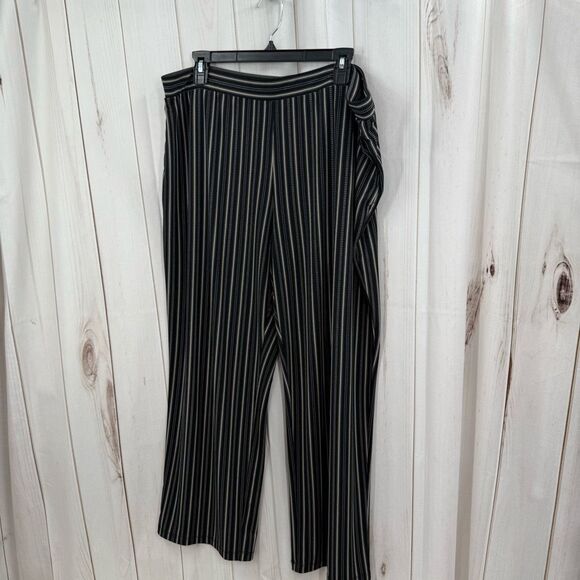Susan Graver Women’s XLP Striped Stretchy Pull on Pants - Picture 1 of 6